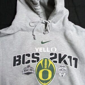 Nike Center Swoosh University of Oregon Ducks BCS 2011 Hoodie Sweatshirt,